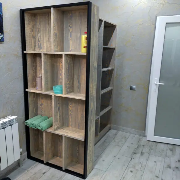 Стелаж лофт закритий — виготовлення на замовлення, WOODENSTYLE
